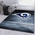Los Angeles Rams American Nfl 55 Area Rug Living Room And Bed Room Rug Rug Regtangle Carpet Floor Decor Home Decor 0