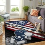 Los Angeles Rams Nfl Area Rugs American Flag Snoopy Living Room Carpet Team Logo Sports Rug Regtangle Carpet Floor Decor Home Decor 0