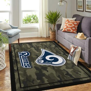 Los Angeles Rams Nfl Area Rugs Camo Style Living Room Carpet Team Logo Home Rug Regtangle Carpet Floor Decor Home Decor 0