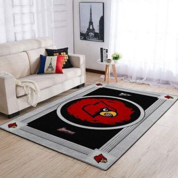 Louisville Cardinals Area Rugs Ncaa Football Basketball Living Room Carpet Team Logo Floor Home Decor 20030337 0