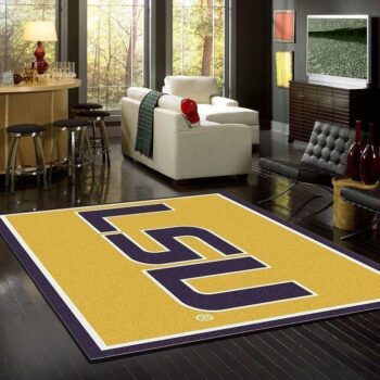 Lsu Tigers Area Rug Football Team Logo Carpet Living Room Rugs Rug Regtangle Carpet Floor Decor Home Decor V6678 0