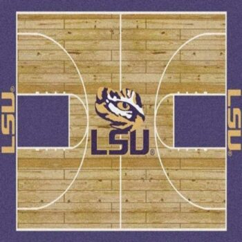 Lsu Tigers Area Rug Living Room Rug Home Decor Basketball Court Ofd 191206 0