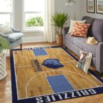 Memphis Grizzlies Area Rug Nba Basketball Team Logo Carpet Living Room Rugs Rug Regtangle Carpet Floor Decor Home Decor V4600 0