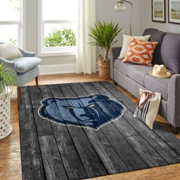 Memphis Grizzlies Nba Area Rugs Basketball Living Room Carpet Team Logo Gray Wooden Home Rug Regtangle Carpet Floor Decor Home Decor 0