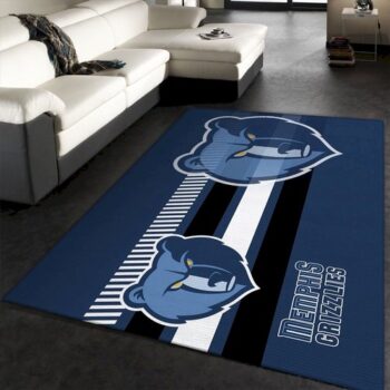 Memphis Grizzlies Nba Team Logo Rug Room Carpet Custom Area Floor Home 0