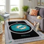 Miami Dolphins Area Rug Living Room Rug Home Decor Nfl Football Sfd 20030313 0