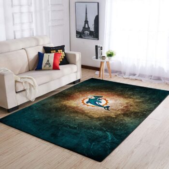 Miami Dolphins Area Rug Nfl Football Rug Regtangle Carpet Floor Decor Home Decor 0