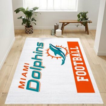 Miami Dolphins Nfl 11 Area Rug Living Room And Bed Room Rug Rug Regtangle Carpet Floor Decor Home Decor 0