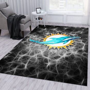 Miami Dolphins Nfl 12 Area Rug Living Room And Bed Room Rug Rug Regtangle Carpet Floor Decor Home Decor 0