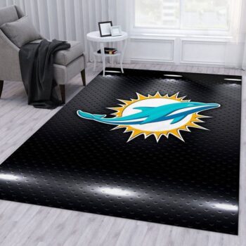 Miami Dolphins Nfl 17 Area Rug Living Room And Bed Room Rug Rug Regtangle Carpet Floor Decor Home Decor 0