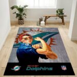 Miami Dolphins Nfl 20 Area Rug Living Room And Bed Room Rug Rug Regtangle Carpet Floor Decor Home Decor 0