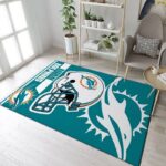 Miami Dolphins Nfl 23 Area Rug Living Room And Bed Room Rug Rug Regtangle Carpet Floor Decor Home Decor 0