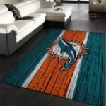 Miami Dolphins Nfl 25 Area Rug Living Room And Bed Room Rug Rug Regtangle Carpet Floor Decor Home Decor 0