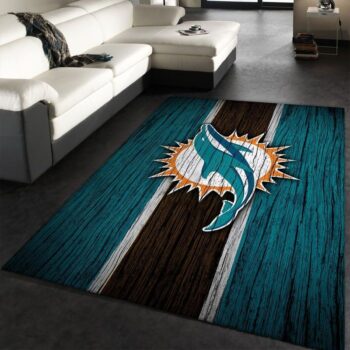 Miami Dolphins Nfl 28 Area Rug Living Room And Bed Room Rug Rug Regtangle Carpet Floor Decor Home Decor 0