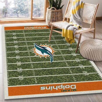 Miami Dolphins Nfl 36 Area Rug Living Room And Bed Room Rug Rug Regtangle Carpet Floor Decor Home Decor 0