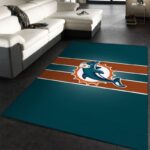 Miami Dolphins Nfl 4 Area Rug Living Room And Bed Room Rug Rug Regtangle Carpet Floor Decor Home Decor 0