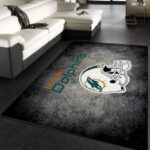 Miami Dolphins Nfl 7 Area Rug Living Room And Bed Room Rug Rug Regtangle Carpet Floor Decor Home Decor 0