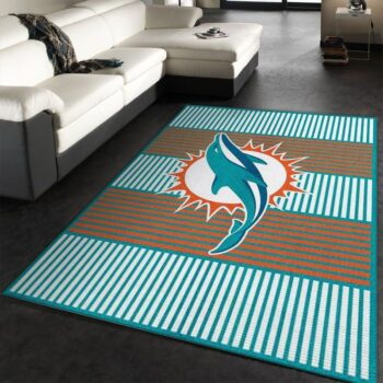 Miami Dolphins Nfl 8 Area Rug Living Room And Bed Room Rug Rug Regtangle Carpet Floor Decor Home Decor 0