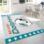 Miami Dolphins Nfl 9 Area Rug Living Room And Bed Room Rug Rug Regtangle Carpet Floor Decor Home Decor 0