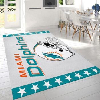 Miami Dolphins Nfl 9 Area Rug Living Room And Bed Room Rug Rug Regtangle Carpet Floor Decor Home Decor 0