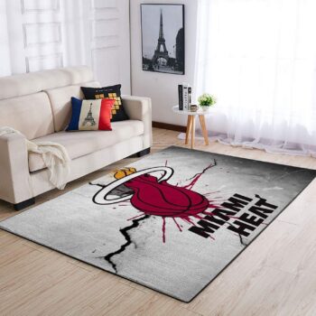 Miami Heat Area Rug Nba Basketball Team Logo Carpet Living Room Rugs Rug Regtangle Carpet Floor Decor Home Decor V1795 0