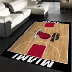 Miami Heat Nba 4 Area Rug Living Room And Bed Room Rug Rug Regtangle Carpet Floor Decor Home Decor 0