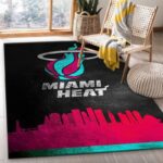 Miami Heat Nba 6 Area Rug Living Room And Bed Room Rug Rug Regtangle Carpet Floor Decor Home Decor 0