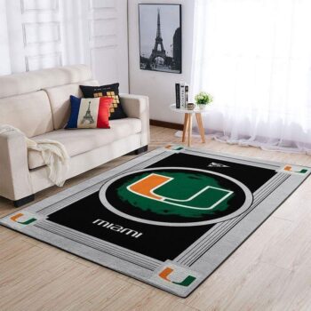 Miami Hurricanes Area Rugs Ncaa Football Basketball Living Room Carpet Team Logo Floor Home Decor 20030340 Rug Regtangle Decor Home Decor 0