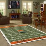 Miami Hurricanes Home Field Area Rug Football Living Room Carpet Home Rug Regtangle Carpet Floor Decor Home Decor 0
