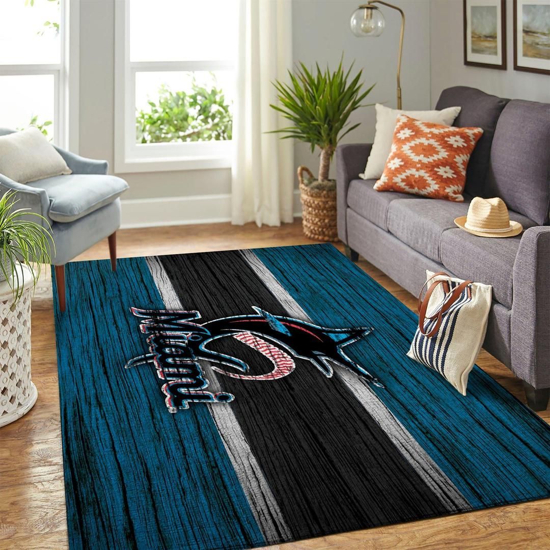 Miami Marlins Area Rug Mlb Baseball Team Logo Carpet Living Room Rugs Rug Regtangle Carpet Floor Decor Home Decor V3675 0 Miami Marlins Area Rug Mlb Baseball Team Logo Carpet Living Room Rugs Rug Regtangle Carpet Floor Decor Home Decor V3675 0