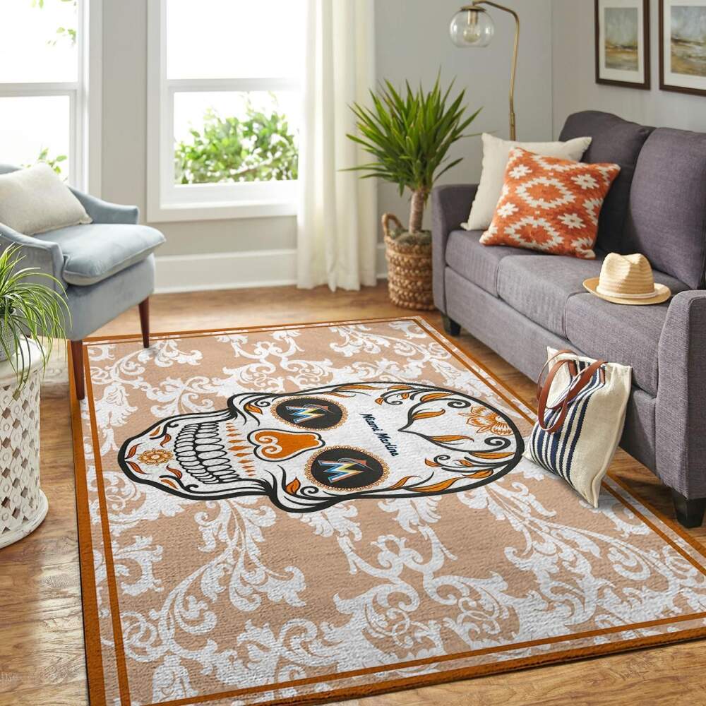 Miami Marlins Mlb Area Rugs Team Logo Skull Style Living Room Carpet Sports Rug Regtangle Carpet Floor Decor Home Decor 0 Miami Marlins Mlb Area Rugs Team Logo Skull Style Living Room Carpet Sports Rug Regtangle Carpet Floor Decor Home Decor 0