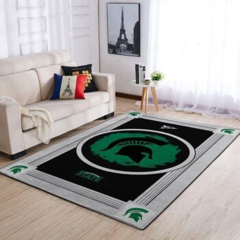 Michigan State Spartans Area Rugs Ncaa Football Basketball Living Room Carpet Team Logo Floor Home Decor Rug Regtangle Decor Home Decor 0