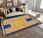 Michigan Wolverines Basketball Yard Rug Area Rug Living Room Carpet Rug Regtangle Carpet Floor Decor Home Decor 0