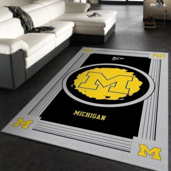 Michigan Wolverines Ncaa 1 Area Rug Living Room And Bed Room Rug Rug Regtangle Carpet Floor Decor Home Decor 0