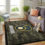Milwaukee Brewers Mlb 12 Area Rug Living Room And Bed Room Rug Rug Regtangle Carpet Floor Decor Home Decor 0