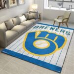 Milwaukee Brewers Mlb 5 Area Rug Living Room And Bed Room Rug Rug Regtangle Carpet Floor Decor Home Decor 0