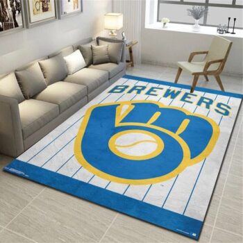 Milwaukee Brewers Mlb 5 Area Rug Living Room And Bed Room Rug Rug Regtangle Carpet Floor Decor Home Decor 0