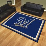 Milwaukee Brewers Mlb 7 Area Rug Living Room And Bed Room Rug Rug Regtangle Carpet Floor Decor Home Decor 0