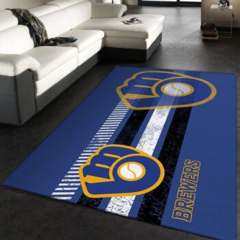 Milwaukee Brewers Mlb 9 Area Rug Living Room And Bed Room Rug Rug Regtangle Carpet Floor Decor Home Decor 0