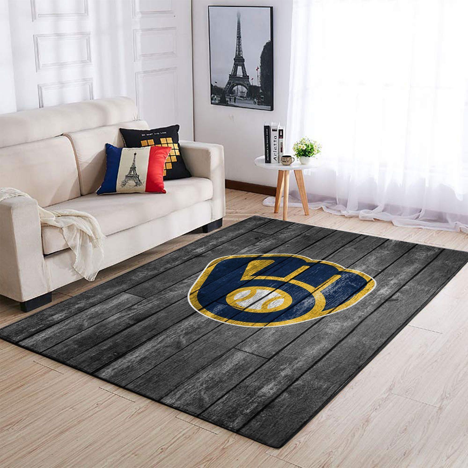 Milwaukee Brewers Mlb Team Logo Grey Area Rugs Wooden Style Living Room Carpet Sports Rug Regtangle Carpet Floor Decor Home Decor 0 Milwaukee Brewers Mlb Team Logo Grey Area Rugs Wooden Style Living Room Carpet Sports Rug Regtangle Carpet Floor Decor Home Decor 0