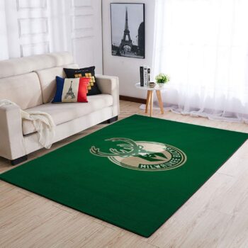 Milwaukee Bucks Area Rug Nba Basketball Team Logo Carpet Living Room Rugs Rug Regtangle Carpet Floor Decor Home Decor V4604 0
