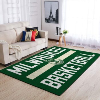 Milwaukee Bucks Area Rug Nba Basketball Team Logo Carpet Living Room Rugs Rug Regtangle Carpet Floor Decor Home Decor V4609 0