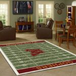 Minnesota Golden Gophers Home Field Area Rug Football Team Logo Carpet Living Room Rugs Rug Regtangle Carpet Floor Decor Home Decor 0