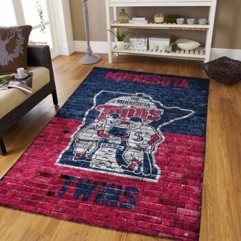 Minnesota Twins Area Rug Mlb Baseball Team Logo Carpet Living Room Rugs Rug Regtangle Carpet Floor Decor Home Decor V4623 0