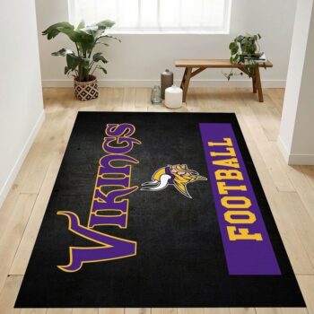 Minnesota Vikings Football Nfl 1 Area Rug Living Room And Bed Room Rug Rug Regtangle Carpet Floor Decor Home Decor 0