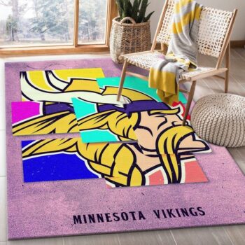Minnesota Vikings Football Nfl 14 Area Rug Living Room And Bed Room Rug Rug Regtangle Carpet Floor Decor Home Decor 0