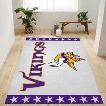 Minnesota Vikings Football Nfl 2 Area Rug Living Room And Bed Room Rug Rug Regtangle Carpet Floor Decor Home Decor 0