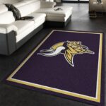 Minnesota Vikings Football Nfl 6 Area Rug Living Room And Bed Room Rug Rug Regtangle Carpet Floor Decor Home Decor 0