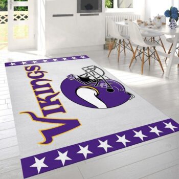 Minnesota Vikings Football Nfl 9 Area Rug Living Room And Bed Room Rug Rug Regtangle Carpet Floor Decor Home Decor 0