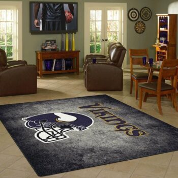 Minnesota Vikings Rug Football Rug Rug Regtangle Carpet Floor Decor Home Decor 0